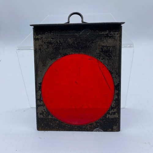 320A - BR Oil Signal Lamp appears complete with Red Lens and Sherwoods Burner and another incomplete with M... 