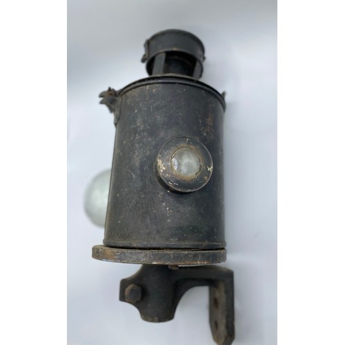 320A - BR Oil Signal Lamp appears complete with Red Lens and Sherwoods Burner and another incomplete with M... 