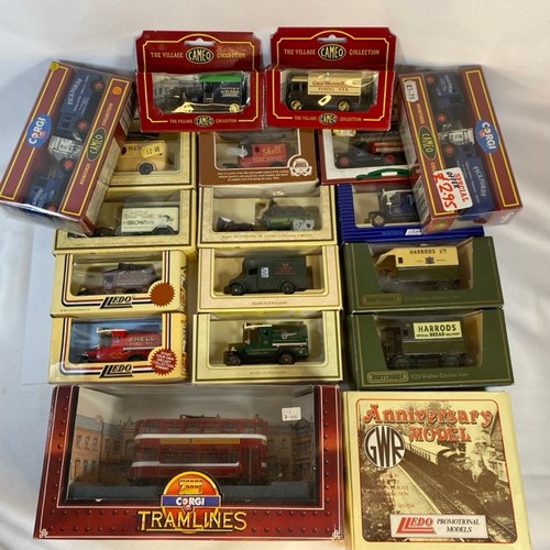 9 - 18 vintage appearance die-cast and plastic construction, Days Gone LLedo, Matchbox, Corgi, all boxed... 