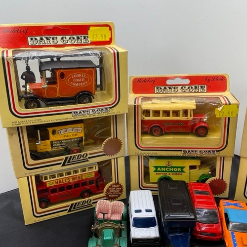 11 - 42 die-cast LLedo Days Gone and Promotional models boxed, models appear to have not been removed fro... 