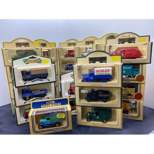 11 - 42 die-cast LLedo Days Gone and Promotional models boxed, models appear to have not been removed fro... 