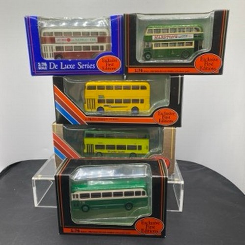 19 - 5 Exclusive First Editions 1:76 scale Buses, Leyland Olympian type C London & Country 29702, Alexand... 