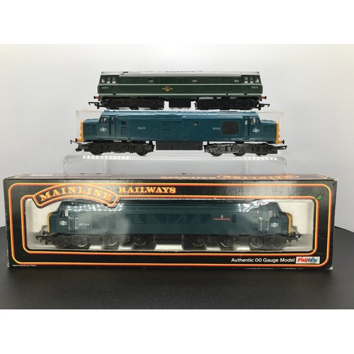 267 - Three OO Diesel Locomotives, Mainline 1Co-Co1 boxed and two others; Mainline 1Co-Co1 Class 45 #45044... 