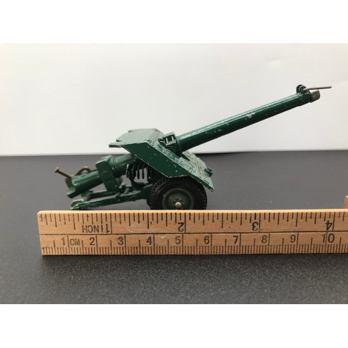 106 - Three Die-cast Field Guns and Two Medieval Battle Scenes, Britains Field Gun with Functioning Spring... 