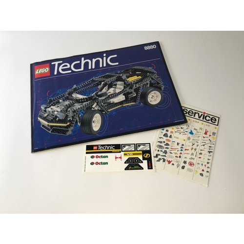 146 - Lego Technic 8880 The Super Car Built with Box, First released in 1994, Appears Complete, Includes I... 