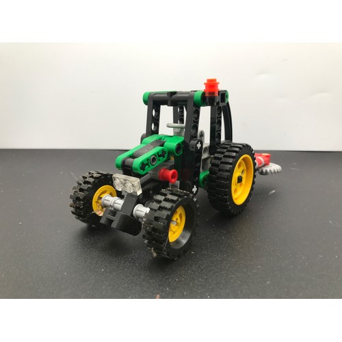 149 - Lego Technic 8281 Mini Tractor and Technic 8418 Mini Loader both Built with Boxes, Appears Complete,... 