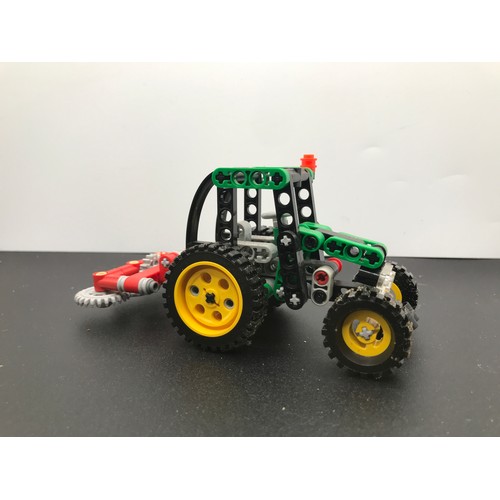 149 - Lego Technic 8281 Mini Tractor and Technic 8418 Mini Loader both Built with Boxes, Appears Complete,... 