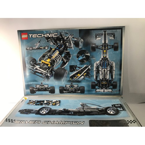 144 - Lego Technic 8458-1 Silver Champion Built with Box, First released in 2000, Appears Complete (except... 