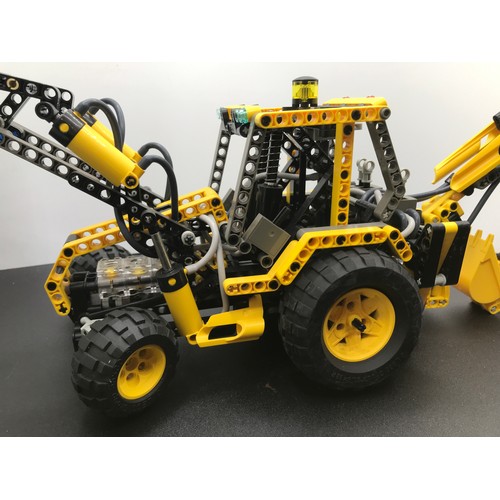 150 - Lego Technic 8455 Backhoe/Wheel Loader Built with Box, First released in 2003, Appears Complete, Inc... 