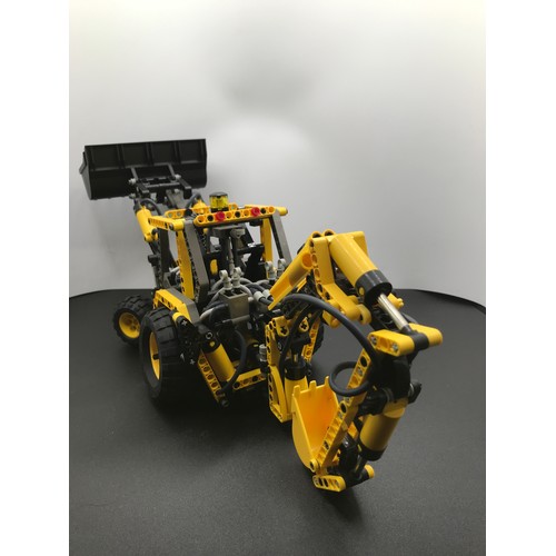 150 - Lego Technic 8455 Backhoe/Wheel Loader Built with Box, First released in 2003, Appears Complete, Inc... 