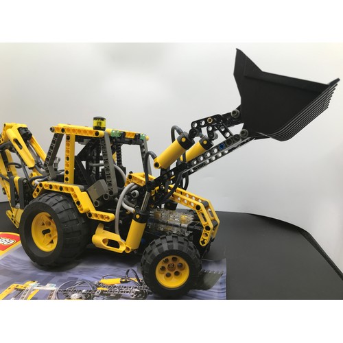 150 - Lego Technic 8455 Backhoe/Wheel Loader Built with Box, First released in 2003, Appears Complete, Inc... 