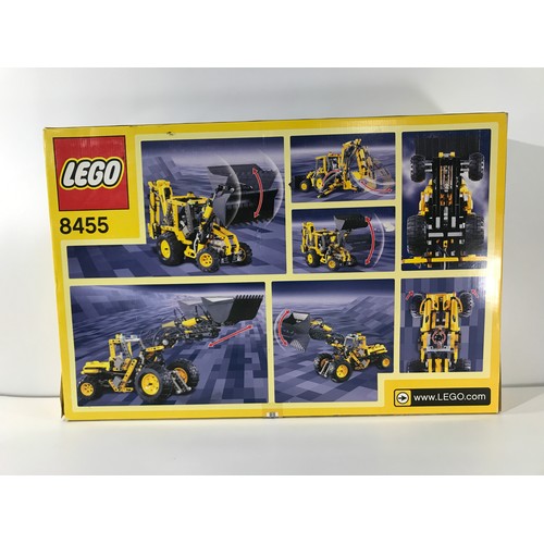 150 - Lego Technic 8455 Backhoe/Wheel Loader Built with Box, First released in 2003, Appears Complete, Inc... 