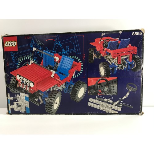 151 - Lego Technic 8865 Test Car Built with Box, First released in 1988, Appears Complete, Includes Instru... 