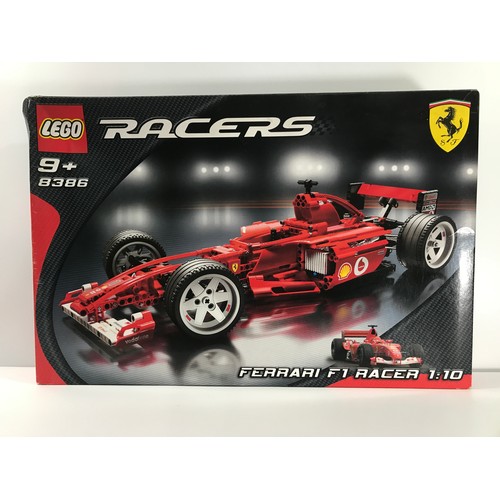 145 - Lego Technic 8386 Ferrari F1 Racer 1:10 Built with Box, First released in 2004, Appears Complete, In... 