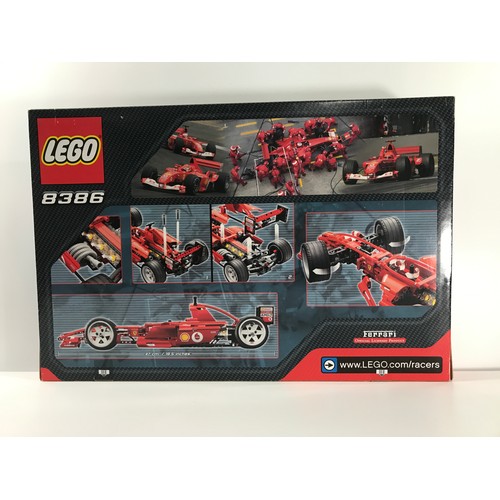 145 - Lego Technic 8386 Ferrari F1 Racer 1:10 Built with Box, First released in 2004, Appears Complete, In... 