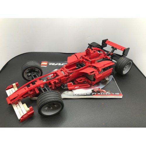 145 - Lego Technic 8386 Ferrari F1 Racer 1:10 Built with Box, First released in 2004, Appears Complete, In... 