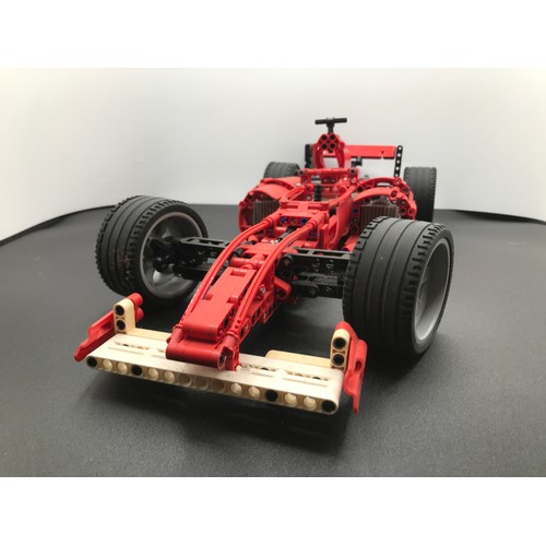 145 - Lego Technic 8386 Ferrari F1 Racer 1:10 Built with Box, First released in 2004, Appears Complete, In... 