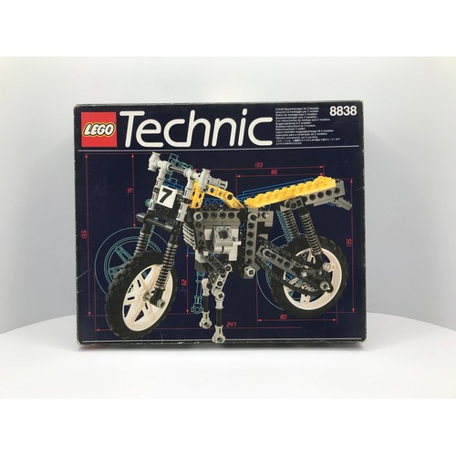 154 - Five Lego Technic Sets each Built with their Box, Technic 8832 Roadster (Un-boxed), Technic 8838 Sho... 