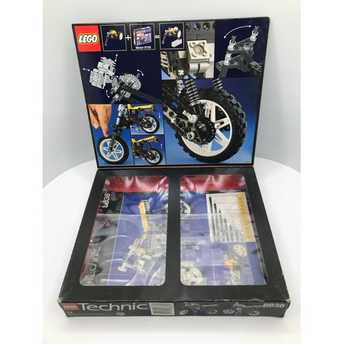 154 - Five Lego Technic Sets each Built with their Box, Technic 8832 Roadster (Un-boxed), Technic 8838 Sho... 