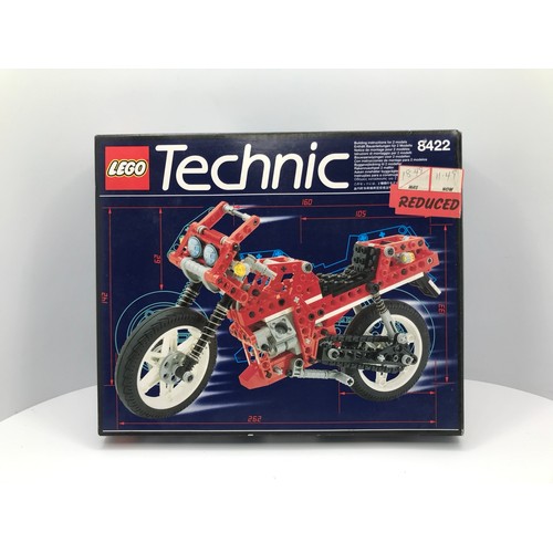 154 - Five Lego Technic Sets each Built with their Box, Technic 8832 Roadster (Un-boxed), Technic 8838 Sho... 