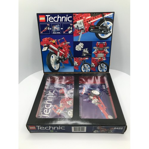 154 - Five Lego Technic Sets each Built with their Box, Technic 8832 Roadster (Un-boxed), Technic 8838 Sho... 