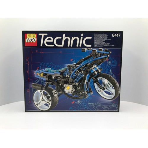 154 - Five Lego Technic Sets each Built with their Box, Technic 8832 Roadster (Un-boxed), Technic 8838 Sho... 