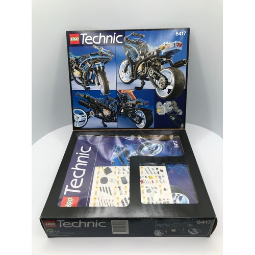 154 - Five Lego Technic Sets each Built with their Box, Technic 8832 Roadster (Un-boxed), Technic 8838 Sho... 