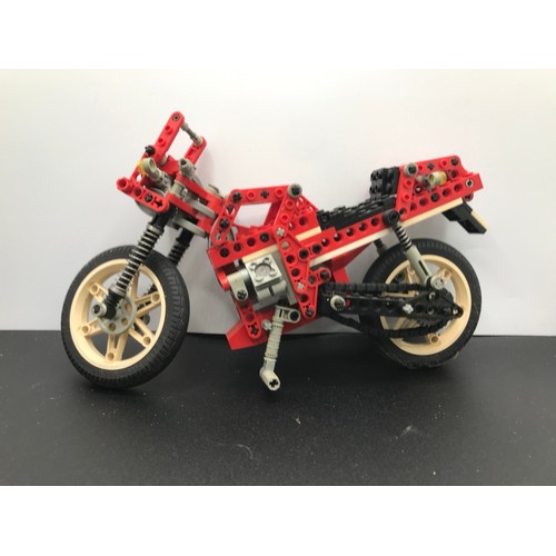 154 - Five Lego Technic Sets each Built with their Box, Technic 8832 Roadster (Un-boxed), Technic 8838 Sho... 