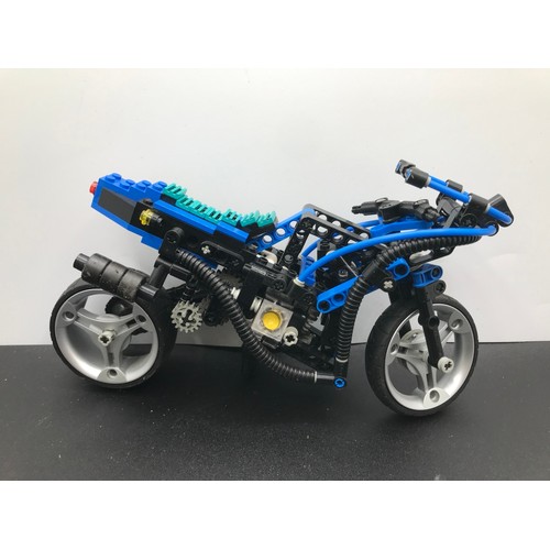 154 - Five Lego Technic Sets each Built with their Box, Technic 8832 Roadster (Un-boxed), Technic 8838 Sho... 