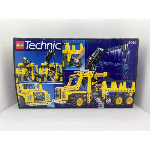 155 - Lego Technic 8460 Pneumatic Crane Truck with Box, First released in 1995, Assured Complete but Unche... 