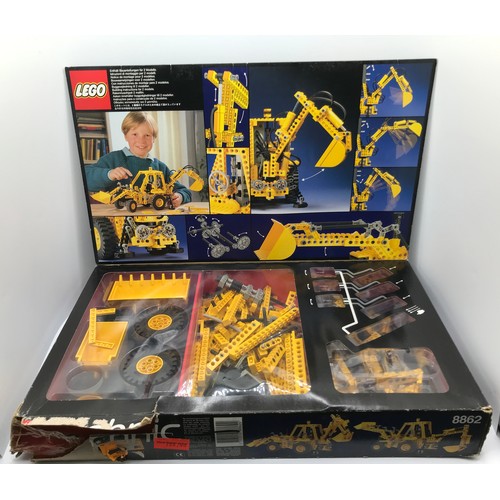 156 - Lego Technic 8862 Backhoe Grader aka JCB Excavator with Box, First released in 1989, Assured Complet... 