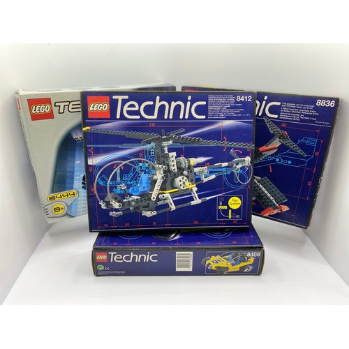 157 - Five Lego Technic Sets with their Box, Technic 8836 Sky Ranger, Technic 8444 Air Enforcer, Technic 8... 