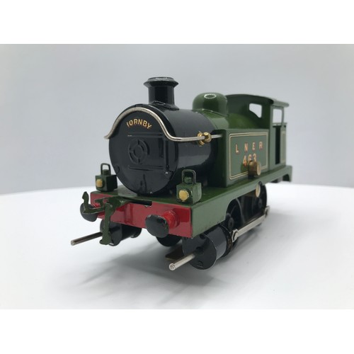 213 - Hornby 0 Gauge early 6 volt electric LNER 463 0-4-0 Tank loco, 3-rail electric, Boxed, Green Pre-war... 