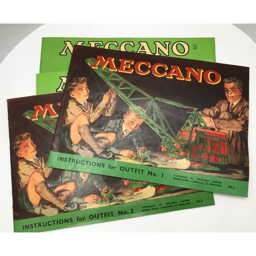 210 - Large Lot of pre-war Meccano loose and Boxed Sets 1A, 3A and 4A, Loose Meccano in two tin boxes, not... 