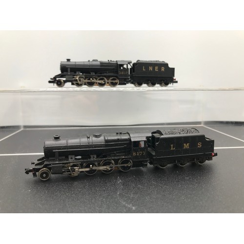 359 - Two Graham Farish 'N Gauge' Steam Locomotives, Tested Runners, Graham Farish 1901 Class 8F LMS #8177... 