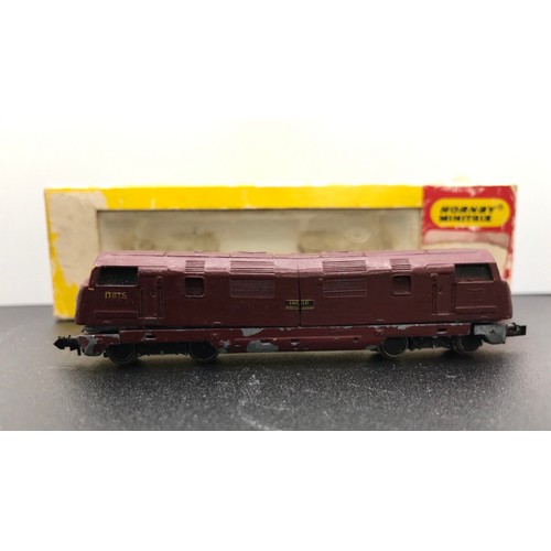 360 - A Hornby Minitrix 'N Gauge' Diesel Locomotive, Tested Runner, Minitrix N.206 Class 42 Warship, Bi-di... 