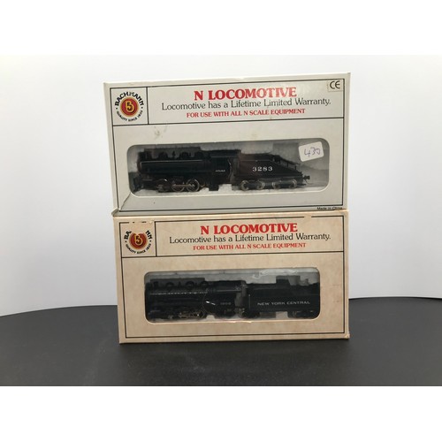 366 - Two Bachmann 'N gauge' American Steam Locomotives, Tested Non-Runners, Bachmann 4815 Prairie 2-6-2 N... 