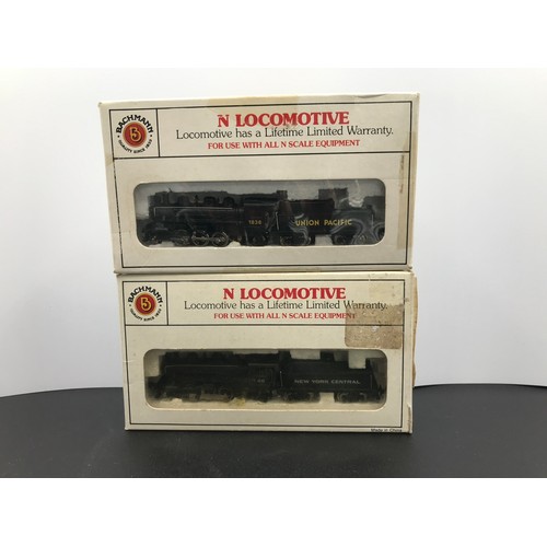 367 - Two Bachmann 'N gauge' American Steam Locomotives, Tested Runners, Bachmann 51-515-01 Prairie 2-6-2 ... 