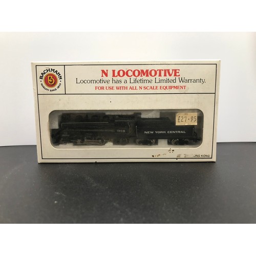 369 - Two Bachmann 'N gauge' American Steam Locomotives, Tested, Bachmann 51570 Prairie 2-6-2 & Tender New... 