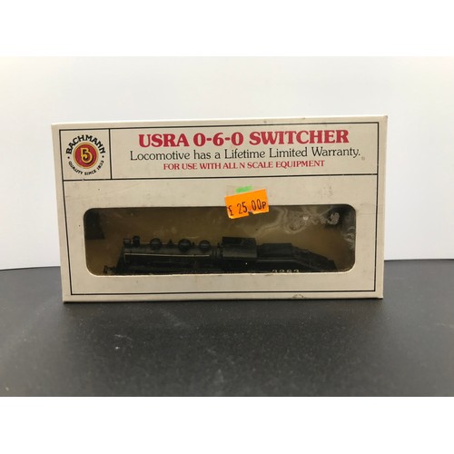 369 - Two Bachmann 'N gauge' American Steam Locomotives, Tested, Bachmann 51570 Prairie 2-6-2 & Tender New... 