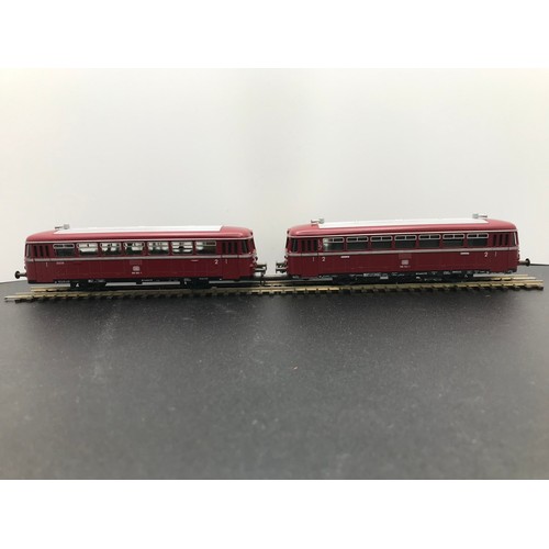 248 - Trix Powered Rail-car, twin cars HO Gauge, Tested Runner with bi-directional Lights, DB 798 724-1 an... 