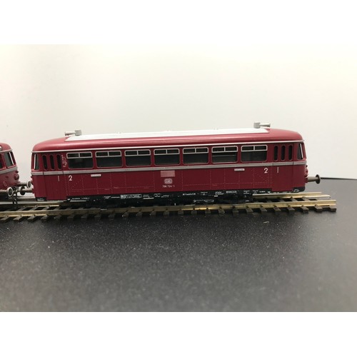 248 - Trix Powered Rail-car, twin cars HO Gauge, Tested Runner with bi-directional Lights, DB 798 724-1 an... 