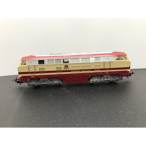 251 - Lima 1631 DB 218 217-8 Diesel Locomotive HO, with two complimenting coaches, Tested Runner, Unboxed ... 