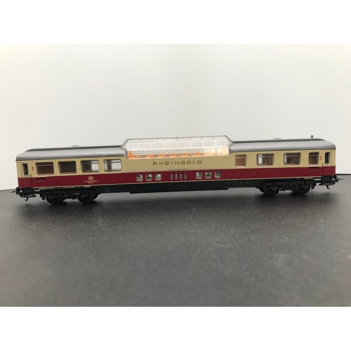 251 - Lima 1631 DB 218 217-8 Diesel Locomotive HO, with two complimenting coaches, Tested Runner, Unboxed ... 