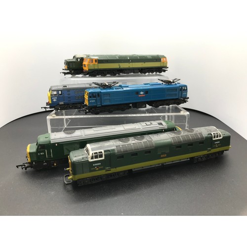 273 - Six OO Tested Runners Locomotives, Lima Class 47 1761 in BR Green, Hornby Class 37 Diesel Locomotive... 