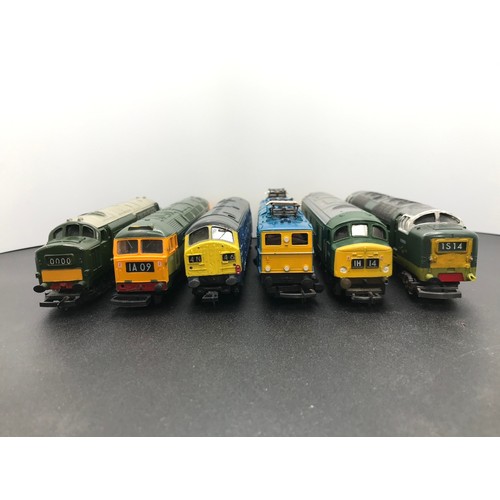 273 - Six OO Tested Runners Locomotives, Lima Class 47 1761 in BR Green, Hornby Class 37 Diesel Locomotive... 