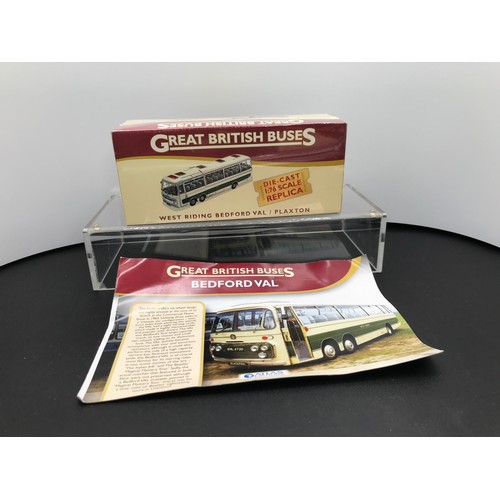 22 - Five 'Great British Buses' 1:76 scale including Sealed Blackpool Balloon Tram, Sealed West Riding Be... 