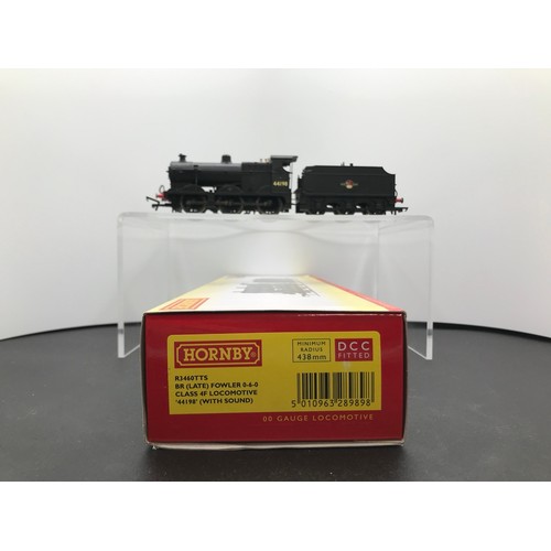 276 - Hornby R3460TTS BR (Late) Fowler 0-6-0 Class 4F Locomotive '44198' with Sound, DCC Fitted, Boxed - L... 