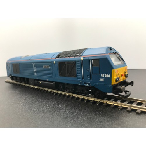 279 - Hornby R3388TTS Caledonian Sleeper Class 67 'Cairn Gorm' No.67004 with TTS Sound, Tested Runner, Mis... 