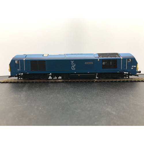 279 - Hornby R3388TTS Caledonian Sleeper Class 67 'Cairn Gorm' No.67004 with TTS Sound, Tested Runner, Mis... 